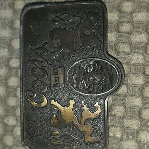 Vintage Coors Brass Belt Buckle